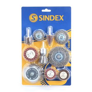 KIT RASCADOR + LIJAS 10 UNIDADES SINDEX - 85191-2