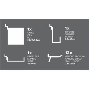 PANEL PARA HERRAMIENTAS 45X45CM METAL MADER - 65281-2