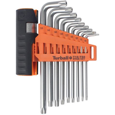 JUEGO LLAVES TORX CON ORIFICIO 9 PCS Y ADAPTADOR MADER - 57529