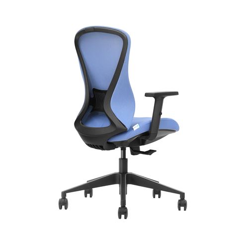 SILLA OFICINA GAMA SENIOR SE1700 AZUL CROMAD - CR1202-3