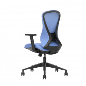 SILLA OFICINA GAMA SENIOR SE1700 AZUL CROMAD - CR1202-5