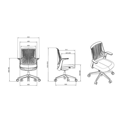 SILLA OFICINA GAMA SENIOR SE1800 CROMAD - CR1203-5