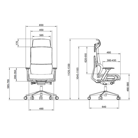 SILLA OFICINA GAMA SENIOR SE1500 CROMAD - CR1200-8