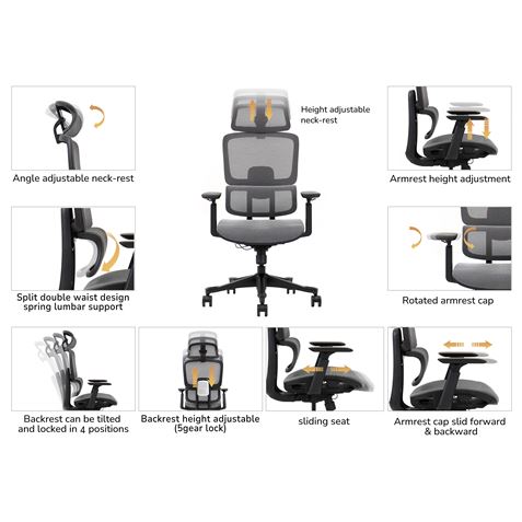 SILLA OFICINA GAMA SENIOR SE1400 CROMAD - CR1199-10