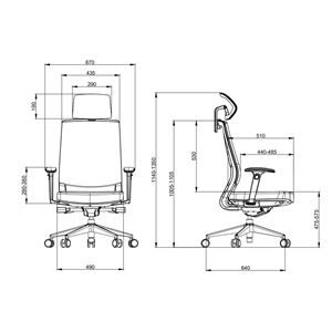 SILLA OFICINA GAMA SENIOR SE1600 CROMAD - CR1201-7