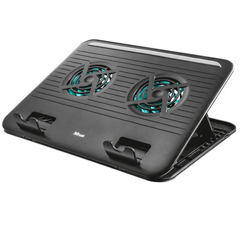 BASE DE REFRIGERACION DOBLE VENTILADOR TRUST CYCLONE HASTA 16" - 17866