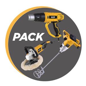 PACK DECAPADOR 2000W + MEZCLADOR ELECTRICO 1500W + PULIDORA 1500W BLIM - PACKBLIM13