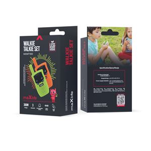 PACK 2 WALKIE TALKIE MXWT-100 VERDE NARANJA MAXLIFE - OEM0200599-2