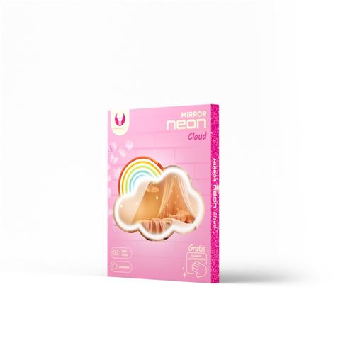 ESPEJO DECORATIVO CON NEON LED CLOUD MULTICOLOR FOREVER - RTV200019-2