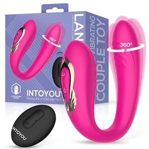 VIBRADOR PARA PAREJAS CON ROTACION 360º Y CONTROL REMOTO LANTY INTOYOU - 8436615004713