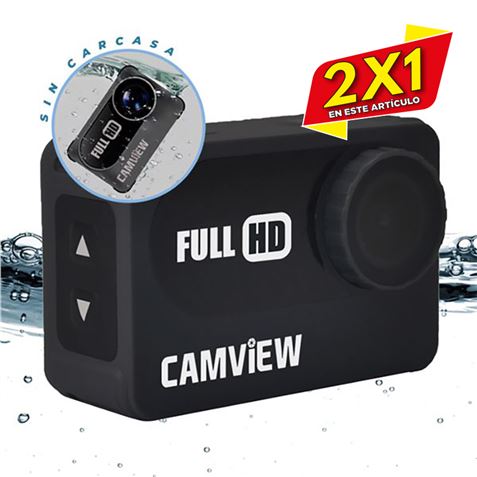 CAMARA DEPORTIVA FULL HD 1080P CARCASA ACUATICA | LCD 2" | 16MP | (2 X 1) - CV0224-2X1