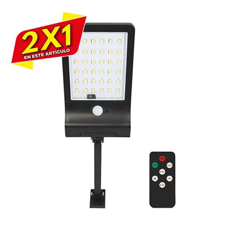 FAROLA LED SOLAR 3000K/4000K/6500K 350LM + SENSOR + MANDO ELBAT | (2 X 1)