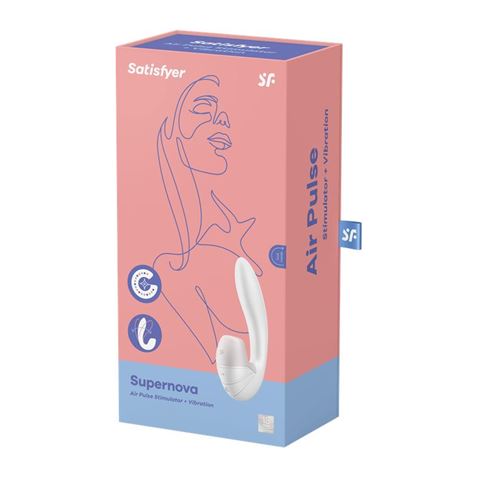 SUCCIONADOR Y VIBRADOR PUNTO G SUPERNOVA BLANCO SATISFYER - 4061504009735-1