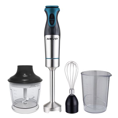 REACONDICIONADA BATIDORA DE MANO INOX 1200W + ACCESORIOS MUVIP - MV0406