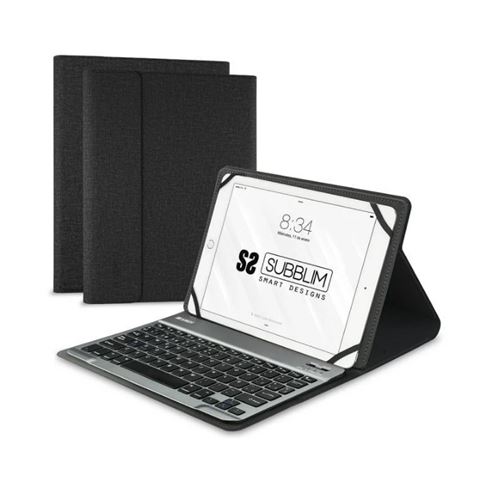 FUNDA CON TECLADO BLUETOOTH EXTRAIBE 10.1-10.8" SUBBLIM - 8436586741075