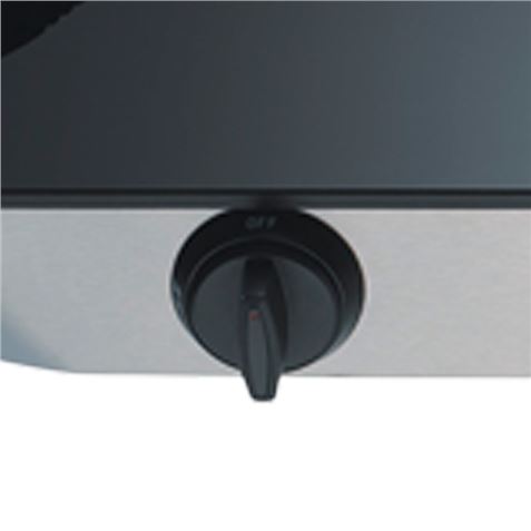 REACONDICIONADA COCINA GAS INOX 2 FUEGOS CRISTAL TEMPLADO MUVIP - MV0384-2