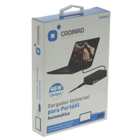 REACONDICIONADO CARGADOR UNIVERSAL AUTOMÁTICO 45W CROMAD - CR0802-2 (3) REACONDICIONADO CARGADOR UNIVERSAL AUTOMÁTICO 45W CROMAD - CR0802-2 (3)