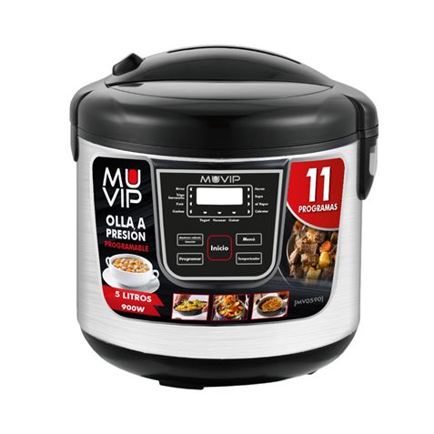 OLLA A PRESIÓN PROGRAMABLE 5 LITROS | 11 PROGRAMAS 900W MUVIP - MV0590-1