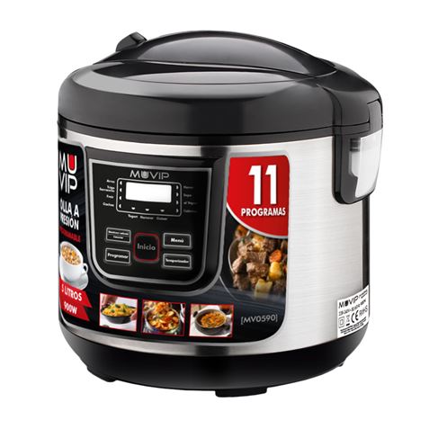 OLLA A PRESIÓN PROGRAMABLE 5 LITROS | 11 PROGRAMAS 900W MUVIP - MV0590-2