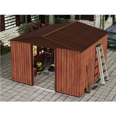 CASETA DE METAL | PUERTAS CORREDERAS 300X304.5X214.5CM (9.14M2) EFECTO MADE - SG0122