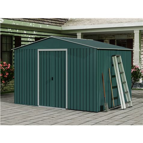 CASETA DE METAL | PUERTAS CORREDERAS 304.5X243X214.5CM (7.4M2) VERDE SUNGAR - SG0126-1