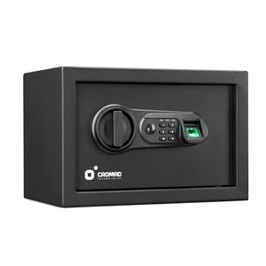 CAJA FUERTE ELECTRÓNICA CON DETECTOR DE HUELLA 200X310X200MM CROMAD - CR1196