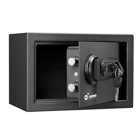 CAJA FUERTE ELECTRÓNICA CON DETECTOR DE HUELLA 200X310X200MM CROMAD - CR1196-2