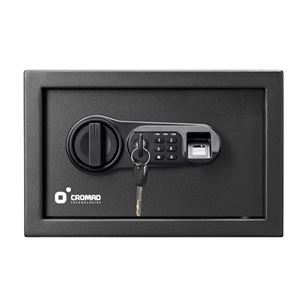 CAJA FUERTE ELECTRÓNICA CON DETECTOR DE HUELLA 200X310X200MM CROMAD - CR1196-3