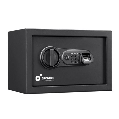 CAJA FUERTE ELECTRÓNICA CON DETECTOR DE HUELLA 200X310X200MM CROMAD - CR1196-4