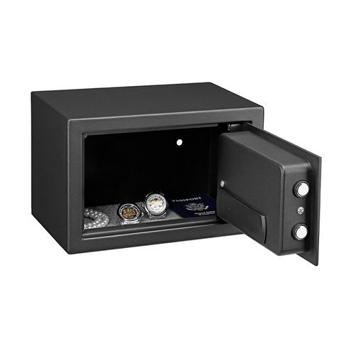 CAJA FUERTE ELECTRÓNICA CON DETECTOR DE HUELLA 200X310X200MM CROMAD - CR1196-5