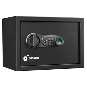 CAJA FUERTE ELECTRÓNICA CON DETECTOR DE HUELLA 250X350X250MM CROMAD - CR1197