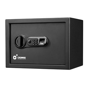 CAJA FUERTE ELECTRÓNICA CON DETECTOR DE HUELLA 250X350X250MM CROMAD - CR1197-5