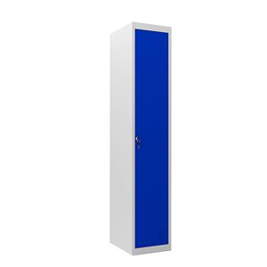TAQUILLA METÁLICA 1 PUERTA 1800X300X500MM AZUL CROMAD - CR1183