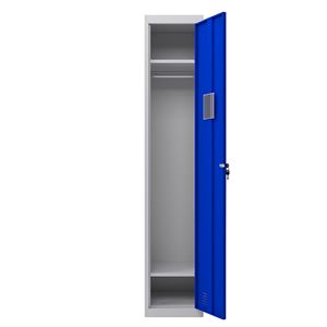 TAQUILLA METÁLICA 1 PUERTA 1800X300X500MM AZUL CROMAD - CR1183-2