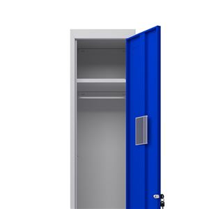 TAQUILLA METÁLICA 1 PUERTA 1800X300X500MM AZUL CROMAD - CR1183-3