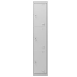 TAQUILLA METÁLICA 3 PUERTAS 1800X300X500MM CROMAD - CR1179-1