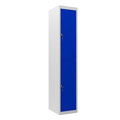 TAQUILLA METÁLICA 2 PUERTAS 1800X300X500MM AZUL CROMAD - CR1184