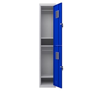TAQUILLA METÁLICA 2 PUERTAS 1800X300X500MM AZUL CROMAD - CR1184-2