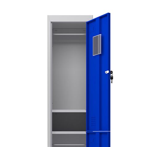 TAQUILLA METÁLICA 2 PUERTAS 1800X300X500MM AZUL CROMAD - CR1184-3