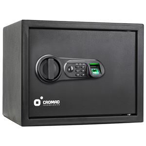 CAJA FUERTE ELECTRÓNICA CON DETECTOR DE HUELLA 300X380X300MM CROMAD - CR1198