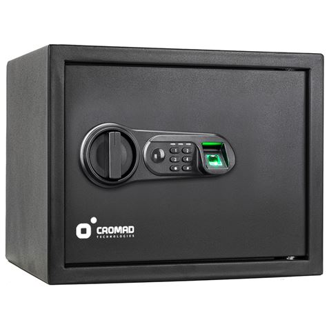 CAJA FUERTE ELECTRÓNICA CON DETECTOR DE HUELLA 300X380X300MM CROMAD - CR1198