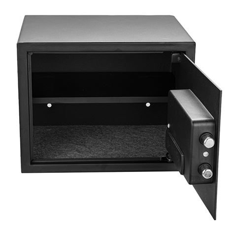 CAJA FUERTE ELECTRÓNICA CON DETECTOR DE HUELLA 300X380X300MM CROMAD - CR1198-5