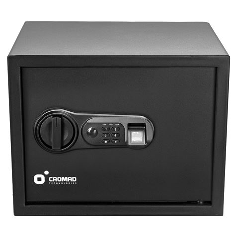CAJA FUERTE ELECTRÓNICA CON DETECTOR DE HUELLA 300X380X300MM CROMAD - CR1198-6