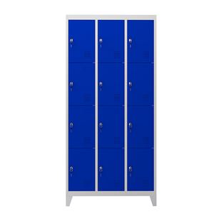 TAQUILLA METÁLICA CON PATAS 12 PUERTAS 1900X1000X500MM AZUL CROMAD - CR1188-1