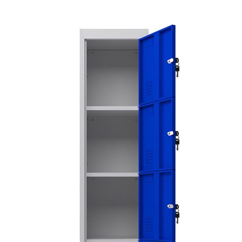 TAQUILLA METÁLICA 5 PUERTAS 1800X300X500MM AZUL CROMAD - CR1187-3