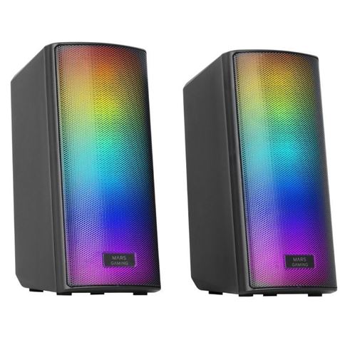 ALTAVOCES BLUETOOTH MSRGB2W 15W NEGROS MARS GAMING - MSRGB2