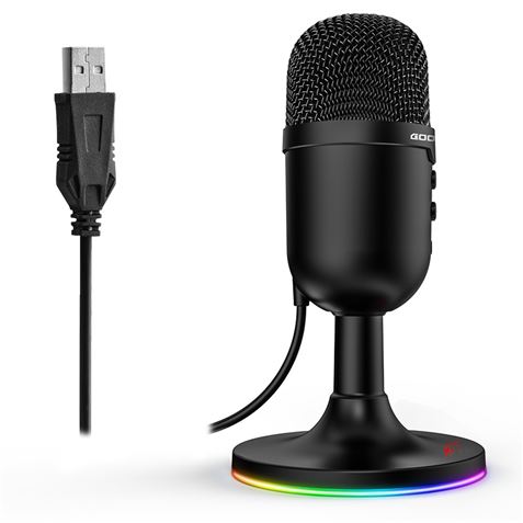 REACONDICIONADO MICRÓFONO GAMING RGB USB G13 | CANCELACIÓN RUIDO COOLSOUND - CS0268-1