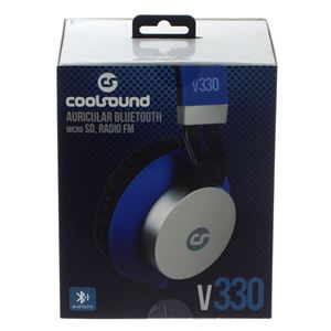AURICULAR + MICRO V330 BLUETOOTH + MICRO SD + RADIO FM NEGRO COOLSOUND - V330