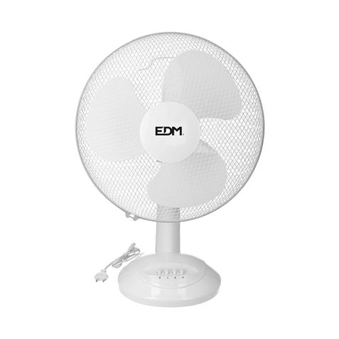 REACONDICIONADO VENTILADOR SOBREMESA BLANCO 35W | ASPAS 30CM EDM - 33963