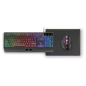 PACK GAMING TECLADO H-MEC | RATON | ALFOMBRILLA RGB MCP124 MARS GAMING